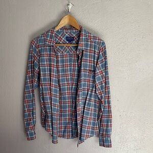 Pendleton Blue and Red Plaid Shirt